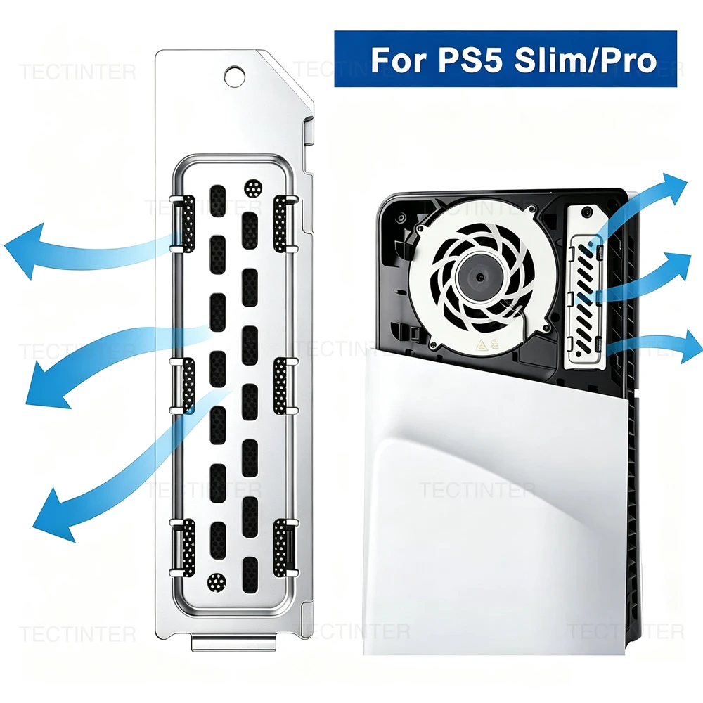 Aluminum SSD Heatsink with Dust Cover and Breathable Design for Enhanced Heat Dissipation