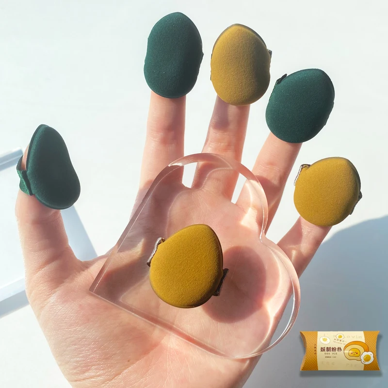 1pack=3pcs Demon I'm Pineapple Pie / I'm Egg Yolk pie Cushion Puff BB Cream Sponge Puff Soft Double-Sided Use Makeup Tool 3pcs 3
