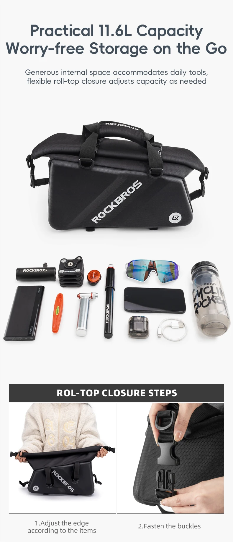 rear bike pannier outdoor usage