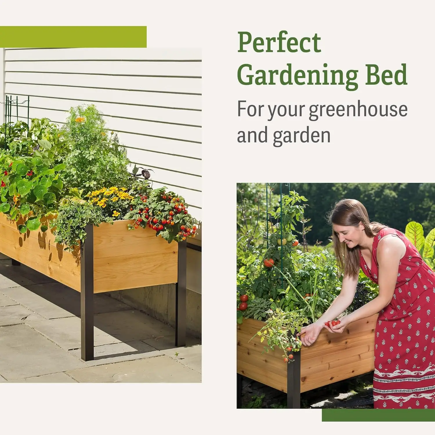 Elevated Cedar Planter Box 2' x 8' 4