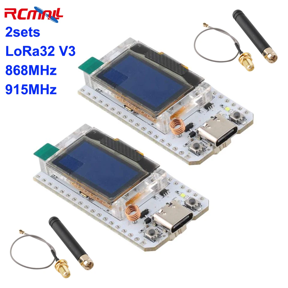 Heltec Meshtastic LoRa32 V3 Entwicklungsboard – 863–928 MHz, SX1262, 0,96'' OLED, WiFi, BLE, ESP32, Ohne Batterie, Für IoT-Projekte