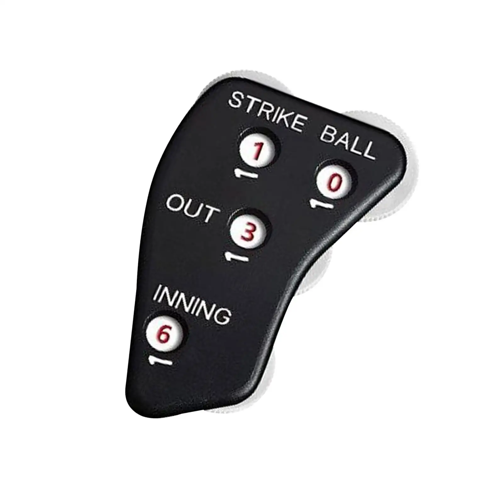 

Baseball Umpire , Baseball Umpire Equipment 8cmx6cm Score Counter Black Softball Umpire Gear Indicator for Ball Strike Pocket