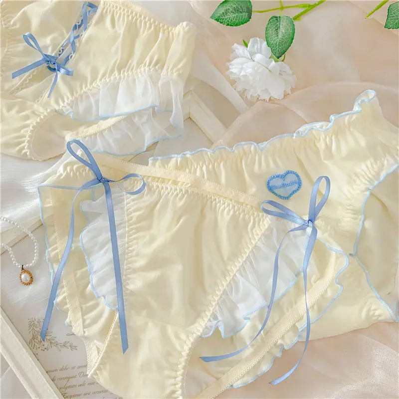 

Sexy Lingerie Women Lenceria Femenina Sexy Lace Bowknot Girl Panties Cotton Crotch Lingerie Women Femme Lingeries Underwear