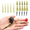 10 Set Carp Fishing Accessories Helicopter Hair Rig Tackle Kit Anti-tangle Sleeve QC Fishing Swivel Lead Clip For Fishing Tool 1