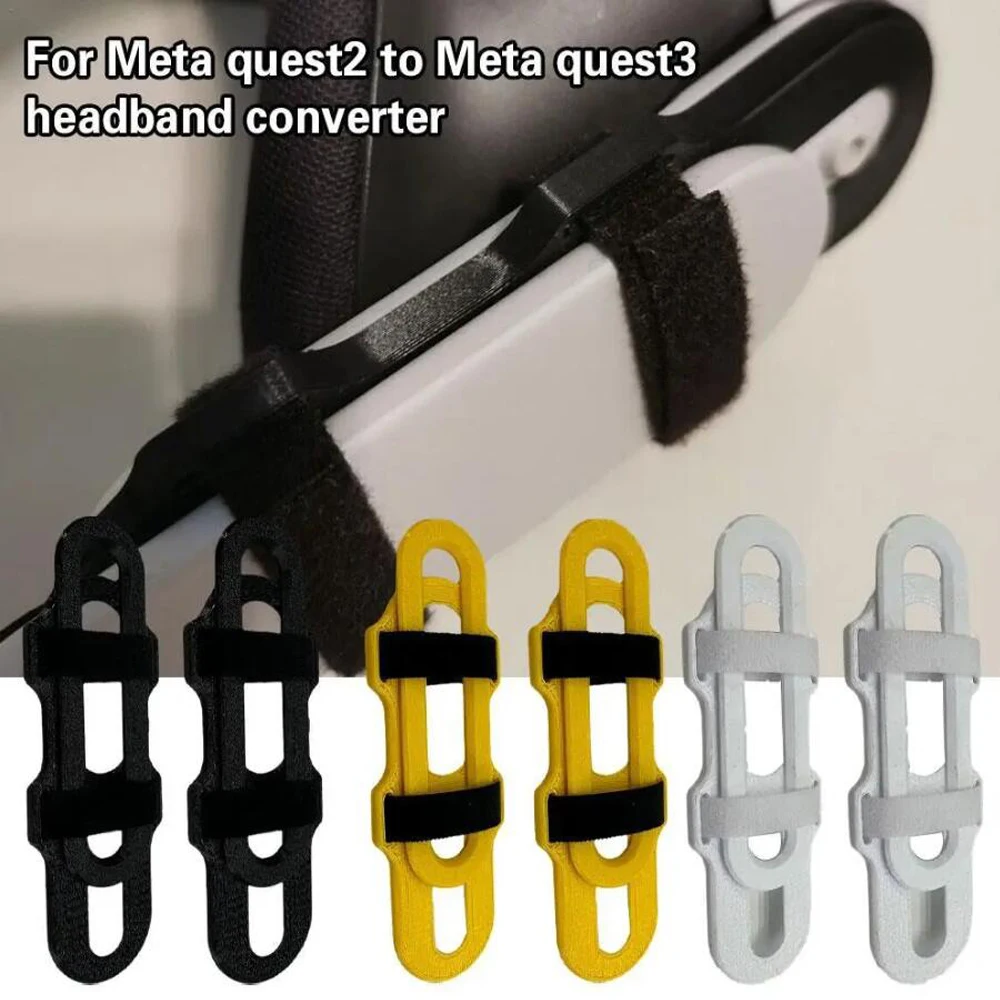 

1 Pair Adapter For Meta Quest 3 Head Strap For Quest 2 Head Strap Connection To for Quest 3 Head Strap Accessories 3D Printed