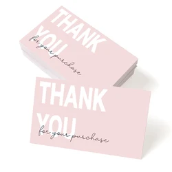 Elegant Exquisite Thank You Cards - Set of 50 - 9x5x2cm (Thank you Card)