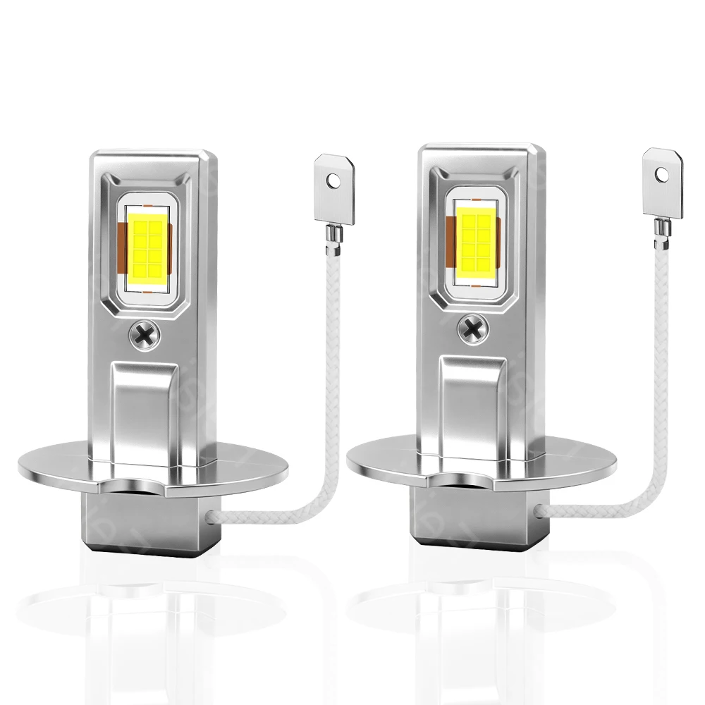 H3 LED 안개등 노란색 고출력 H3 LED 전구 자동차 안개등용, 자동차 안..
