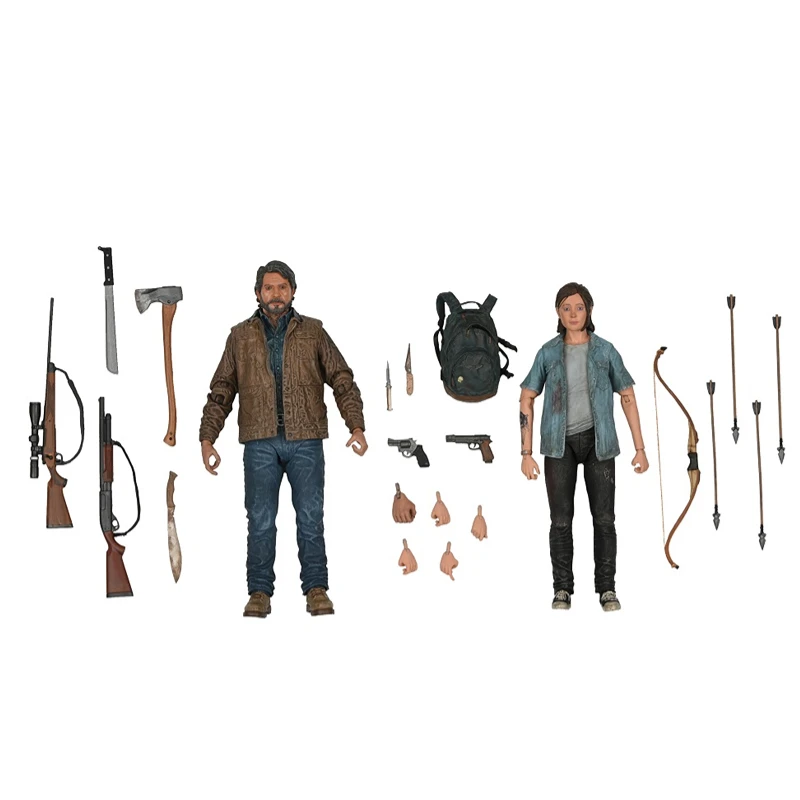 Originale Neca The Last Of Us 2 Pack Di Due Action Figures In Scala Da 7 "Ultimate 2 Pack Gioele Ellie Regalo Collettivo Per Ragazzi