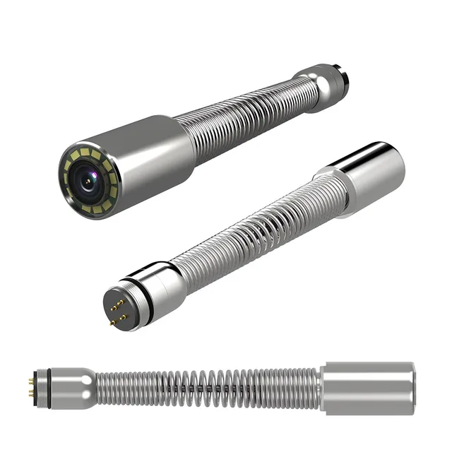 GAMEATER Pipe Inspection Camera with 512Hz Transmitter Image Self-leveling CVBS Camera 23mm Pipeline Industrial Endoscope 6