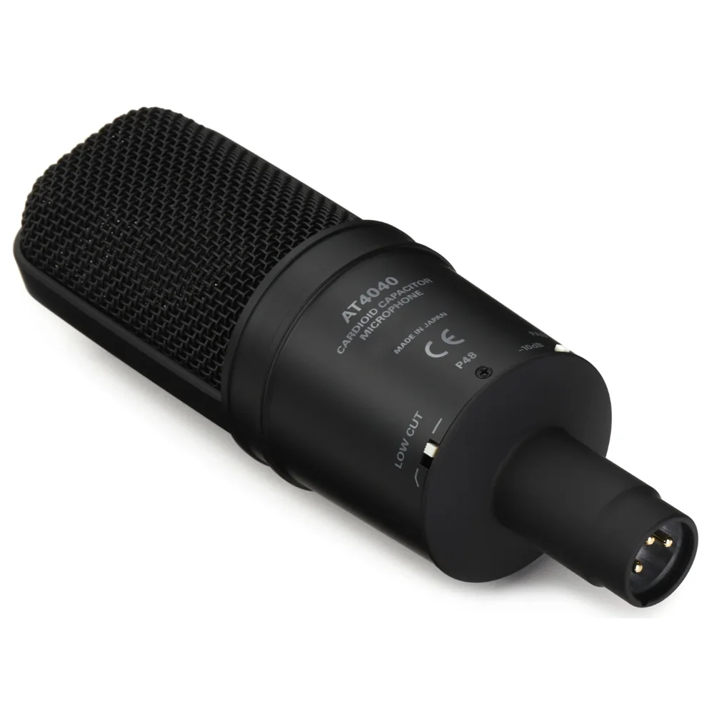 Hot Sale AT4040 Professional Large Diaphragm Condenser Microphone for Studio Recording Podcasting Voice Over High Sensitivity