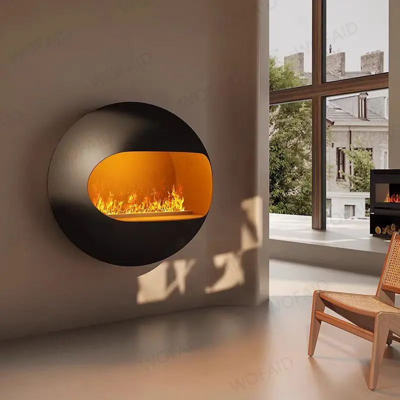 3D Atomized Fireplace With Colorful Steam Flame ECO Decorative Mist Intelligent Indoor Electric Water Vapor Fireplace electric fireplace