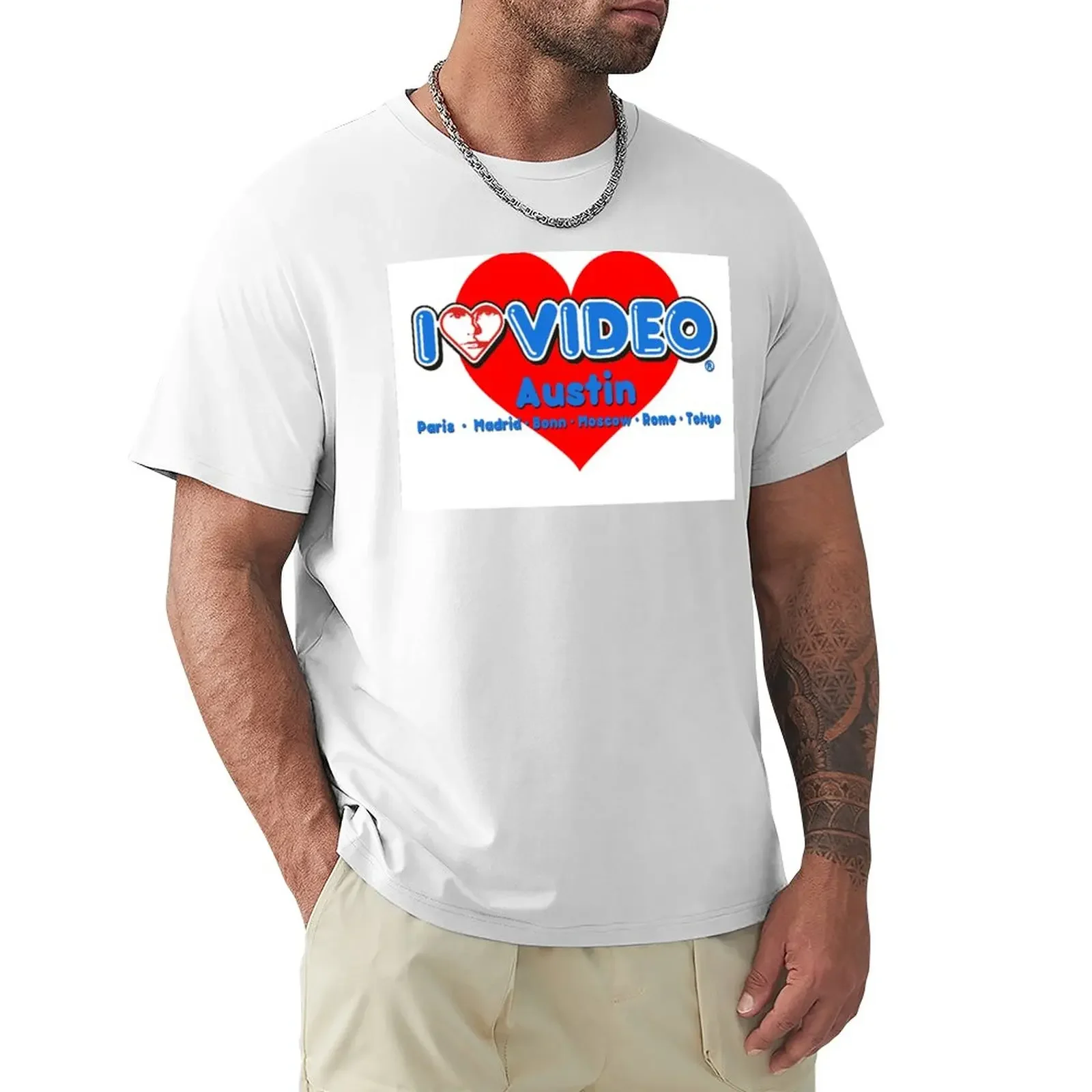 

Vintage I Luv Video T-Shirt plus sizes sublime cute tops t shirts for men cotton