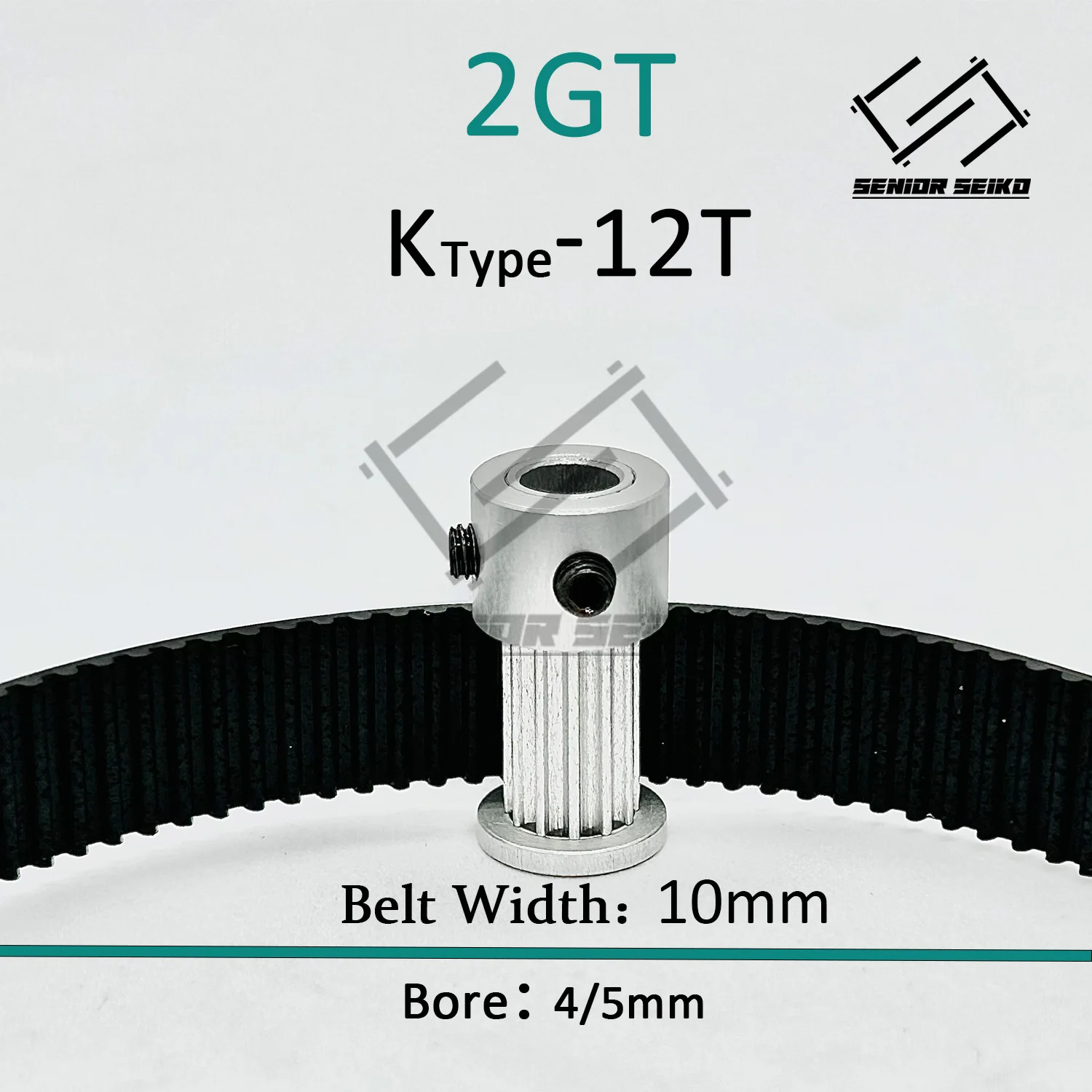 타이밍 벨트 도르래 세트, 10:1 휠 동기 도르래 벨트 키트, 2GT, GT2, 12 톱니, 120T, 120T, 12T, 10mm 보어, 4 25mm