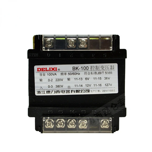 Delixi full copper BK-100VA control transformer input AC 220V 380V