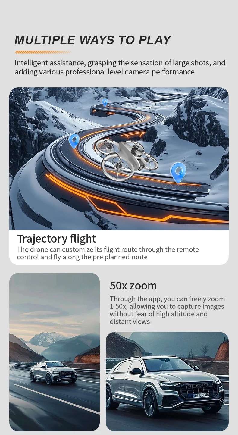 Dron Z4 con cámara HD de 8K, batería de larga duración, 5G, WIFI, modo sin cabeza, Motor sin escobillas para principiantes, cuadricóptero RC con fácil Control