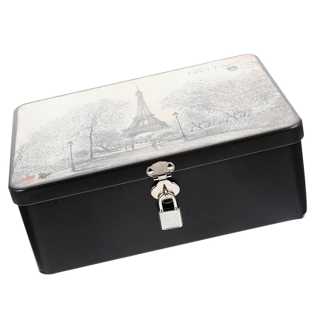 WithLockDecorativeStorageBoxSmallTinplateBoxesMetalStorageBoxLockBoxDecorativeGift