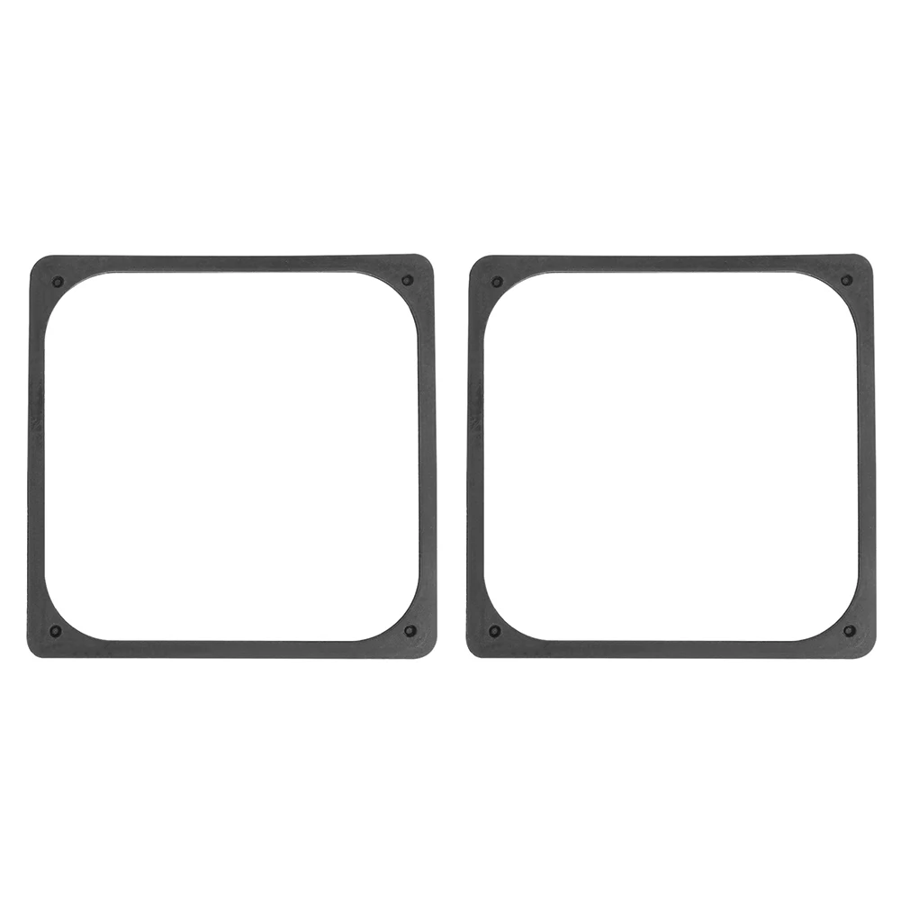 실리콘 충격 방지 흡수 패드 120x120mm 컴퓨터 케이스 팬용 진동 방지 실리콘 고무 팬 가스켓 2팩