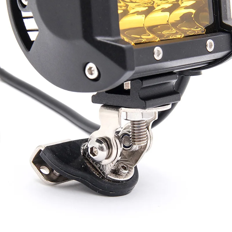Headlight Holder Lamp Holder Led Work Light Holder Steel Car Hood Headlight Bracket Pillar Hood Mount Rotatable Bracket Headlight Holder Led Work Light Bar Support 1pc/2pcs
