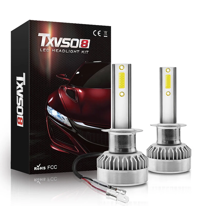 

1Pair TXVSO8 H7 COB LED Headlight Bulbs 110W 20000LM High Low Beam White Lights