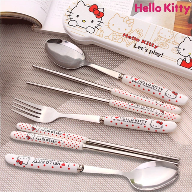 Juego Cubiertos Hello Kitty