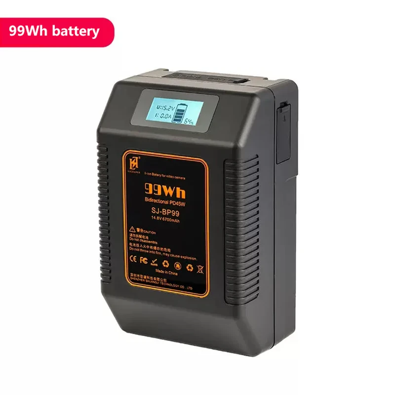 

SJ-BP99 V Mount Battery Power Bank Li-ion Batteries 6700mAh Large Capacity For Sony/Photo/Studio/LED Video Light /Monitor