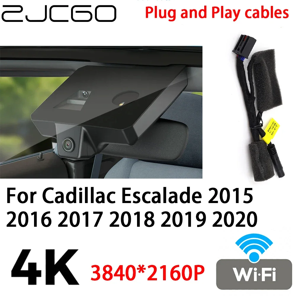

ZJCGO 4K 2160P Car DVR Dash Cam Camera Video Recorder Plug and Play for Cadillac Escalade 2015 2016 2017 2018 2019 2020
