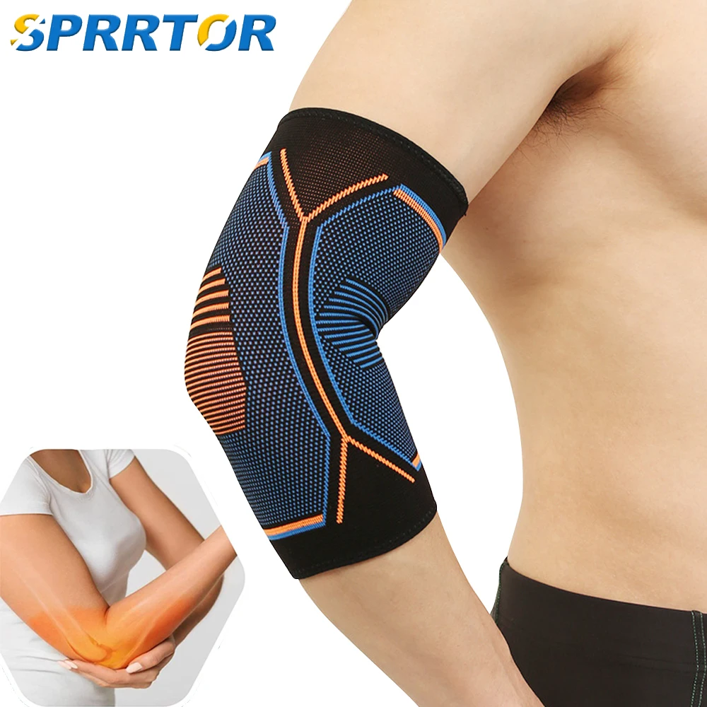 Elbow Compression Sleeve Brace 1Pcs Instant Arm Joint Prevention Pain Relief For Tennis Elbow&Golfers Elbow Arthritis Bursitis elbow strap elbow brace elbow pads