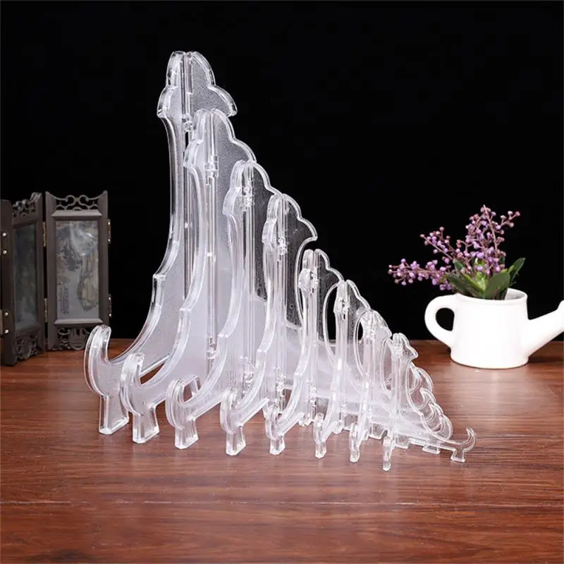 

Plastic Easels Plate Holder Weddings Photo Picture Frame Display Stand Display Dish Stand Rack Pedestal Holder Home Decoration