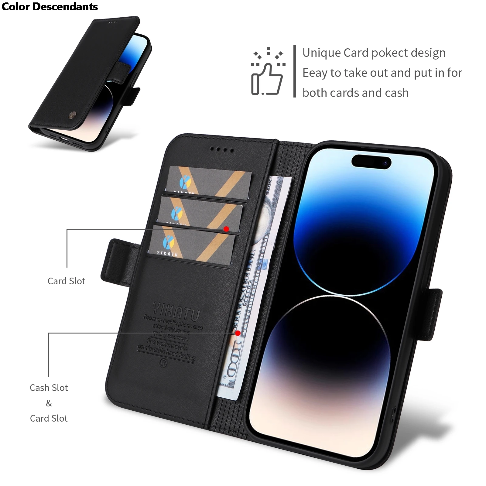 Magnetic Flip Stand Phone Case For Xiaomi 13T Redmi Note 13 12T Pro K50i Mi Poco X4 GT 5G Business Leather Wallet Cover Card Bag