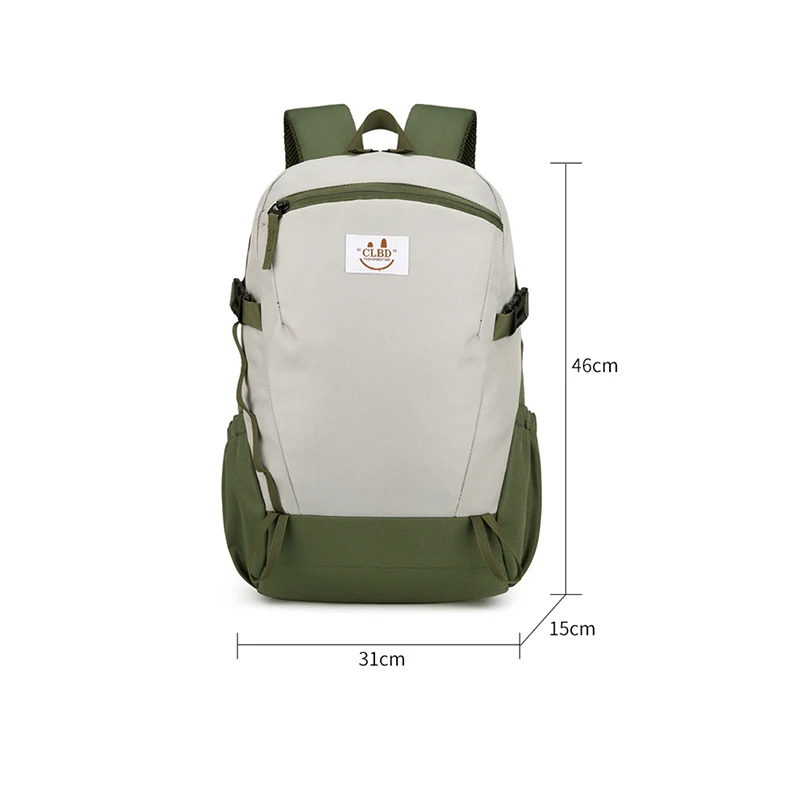 VC Contrasting Color Hiking Backpack for Outdoor Travel Waterproof Lightweight Men's Backpack Daily Versatile Backpack Unisex 6