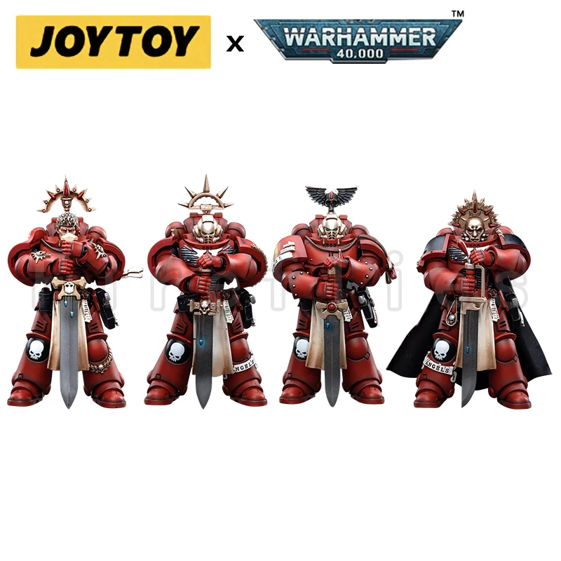 

[Pre-Order]1/18 JOYTOY Action Figure (4PCS/SET) 40K Blood Angels Veteran Set Anime Model Toy Free Shipping