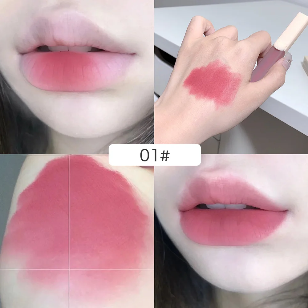 Gege Bear Matte Velvet Lip Glaze Smooth Non-drying Lipstick Color Lasting Lip Gloss 2