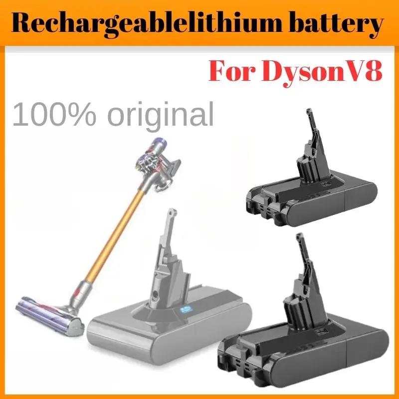 

21.6V 6800mah/9800mAh/12800mAh Replacement Battery for Dyson V8 Absolute Handheld Vacuum Cleaner For Dyson V8 SV10 Battery