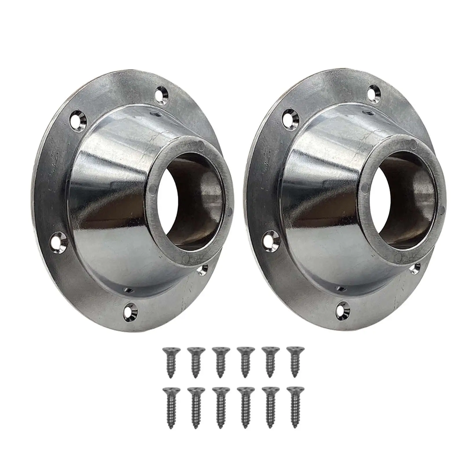 

2 Pieces Table Base with Screws Pedestal Table Base for Vehicle Spare Parts