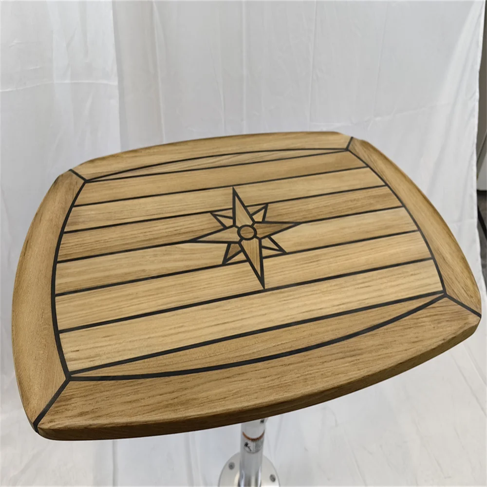 Piano per tavolo placcato teak - S4170T - Forma Marine Furniture, LLC. - per  cockpit / per barca
