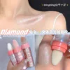 HANDAIYAN 3 Colors Glitter Powder Highlighter Makeup Body Brightens the Natural Face Blusher Fairy Highlight Patting Powder 4