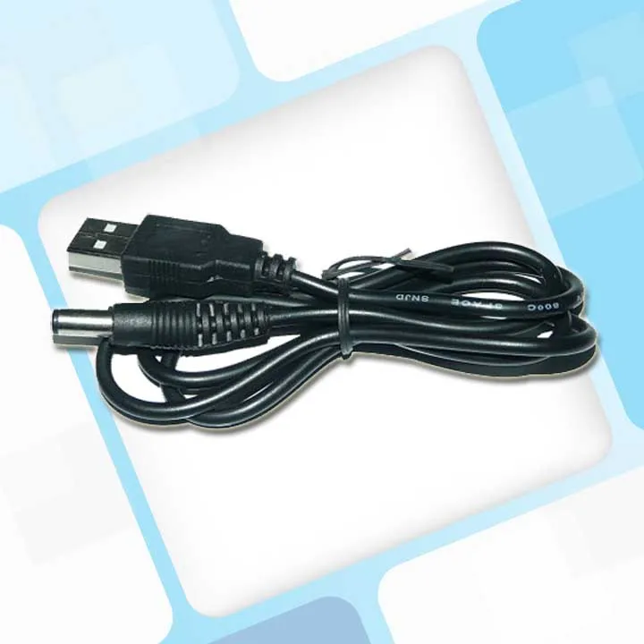 

5 шт., Usb-кабель для адаптера DC5.5 2,1 мм DC 5.5, кабель питания с медным сердечником 70 см