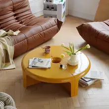  Nordic Combined Splicing Plastic Side Table Nordic Round Coffee Tables Creative Dining Tables Bedroom Mobile Storage Furniture 