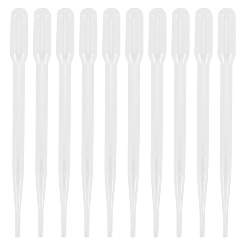 

50Pcs 3ML Disposable Plastic Eye Dropper Set Transfer Graduated Pipettes