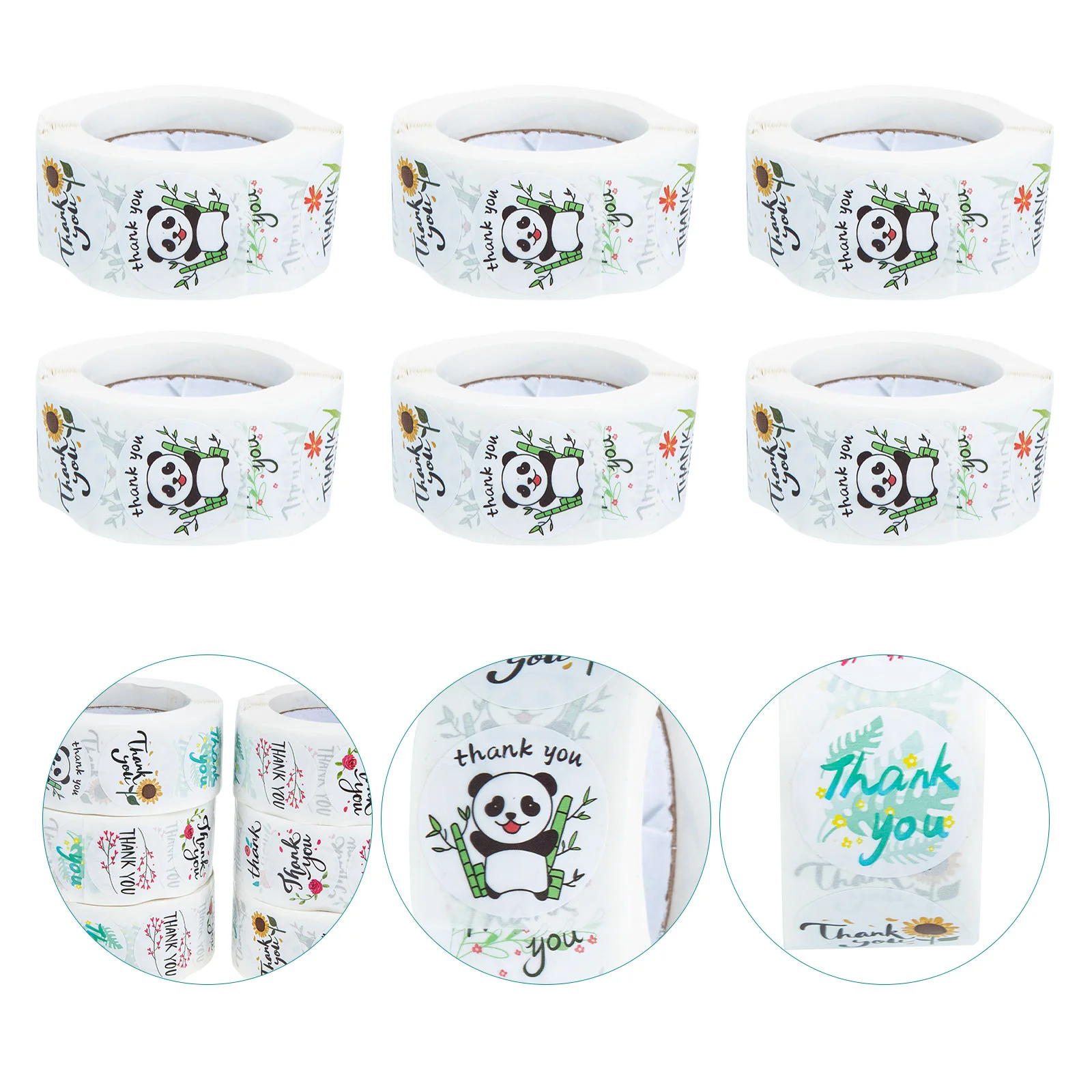 

6 рулонов, спасибо, подарочная упаковка, Уплотнительная наклейка, этикетка, наклейки на свадьбу