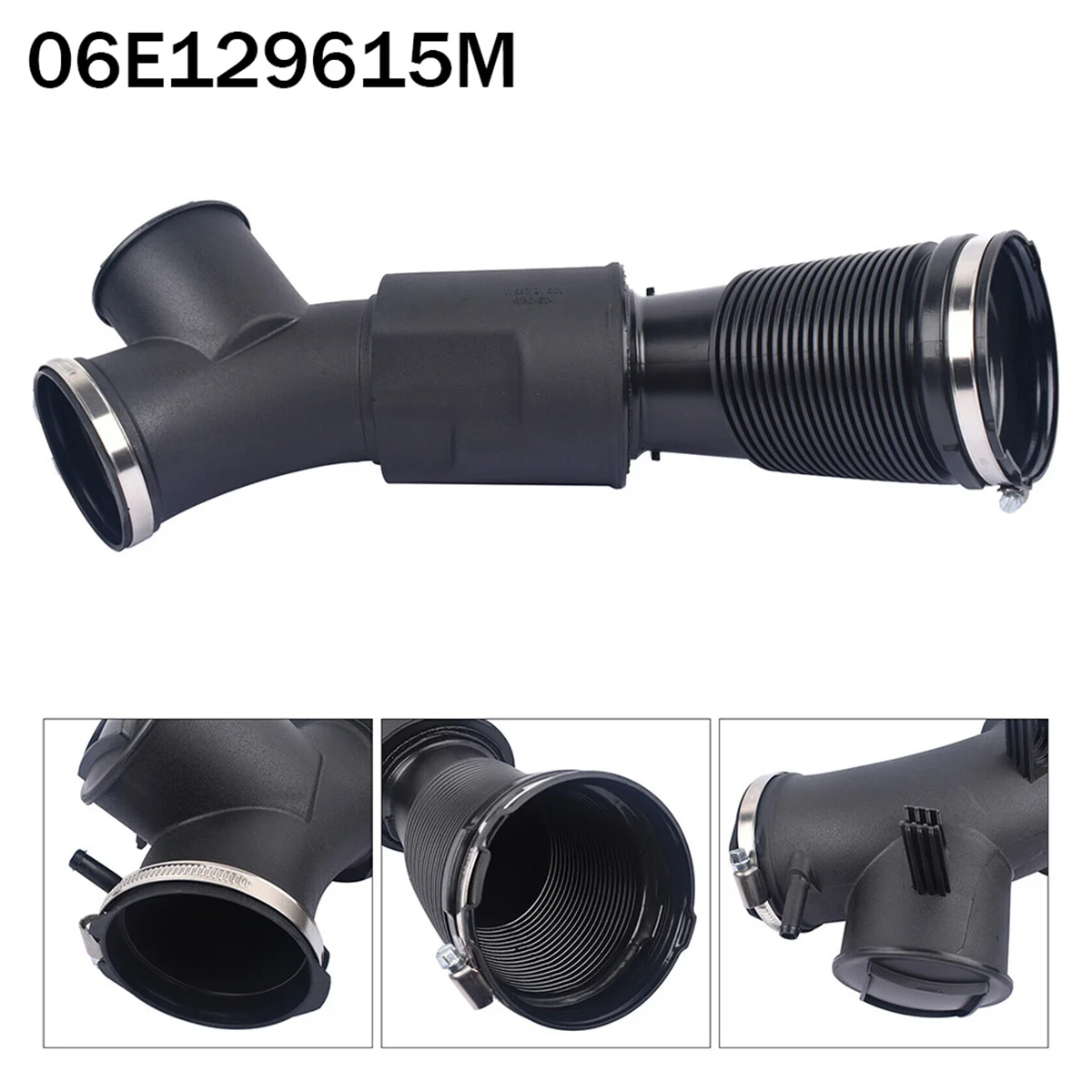 아우디 A4L S5 S5 3.0 3.0T 공기 흡입 호스, 블랙 플라스틱 파이프, 06E129629Q 06E129615M 06E129629P 06E129629R