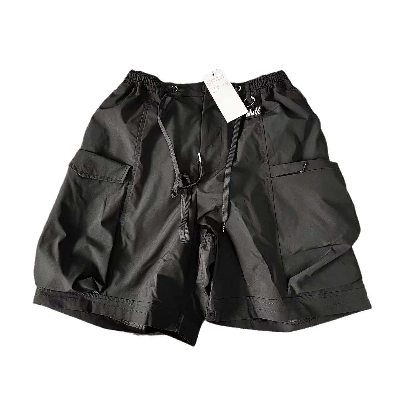 BEAMS co-branded NULL summer multi-pocket cargo drawstring function couple loose casual shorts