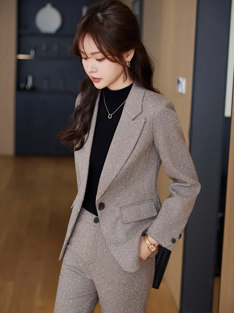 

High-Grade Business Suit Women's Spring2023New Western Style Goddess Temperament Fashion Temperament Trend Two-Piece Suit