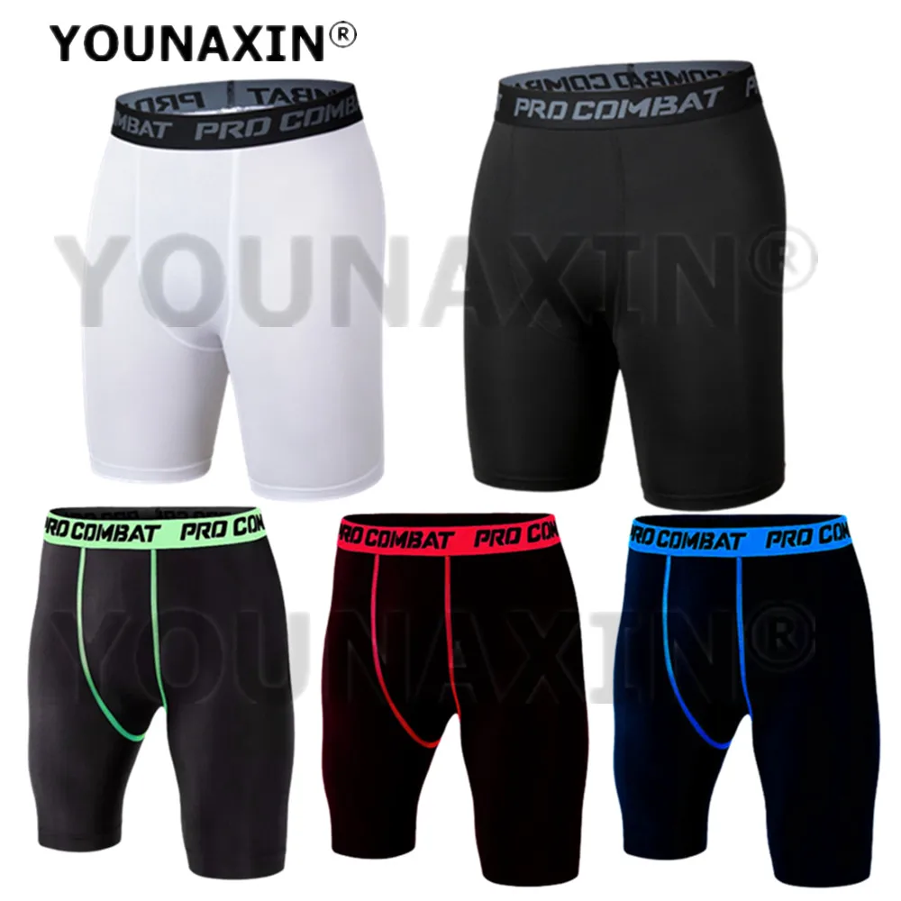 

Men Yoga Skinny Sports Shorts Gym Fitness Training Running Bottom Pants Tights Basketball Undershorts Activewear Sportwear