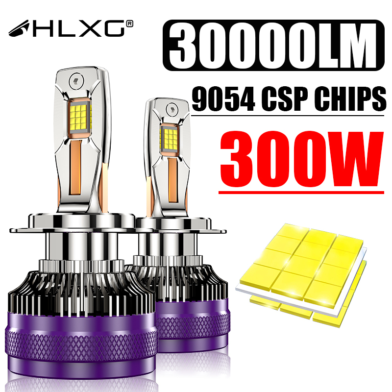 HLXG H7 Led Canbus Car Headlight Bulbs H4 Decoder Led Lamp H9 H11 HB3 9005 HB4 9006 H1 9012 Hir2 LED 6000K 12V Rain Fog Light