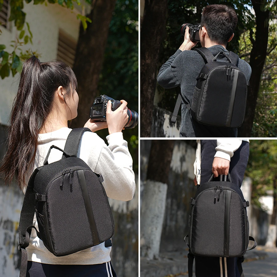 Camera Backpack Small,9L Digital Camera Bag, Waterproof Cute Compact Outdoor Cam