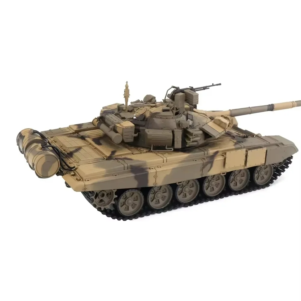 Henglong Remote Controlled Tank T90 Main Battle Rc Tracked Launcher Smoke Simulation Model Off-Road Tank Kid'S Outdoor Toy Gift 4