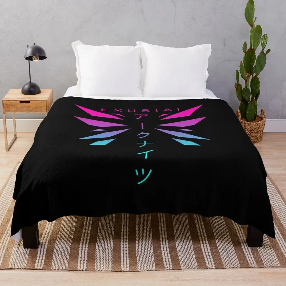 

Exusiai Neon Throw Blanket For Decorative Sofa Hair Blankets