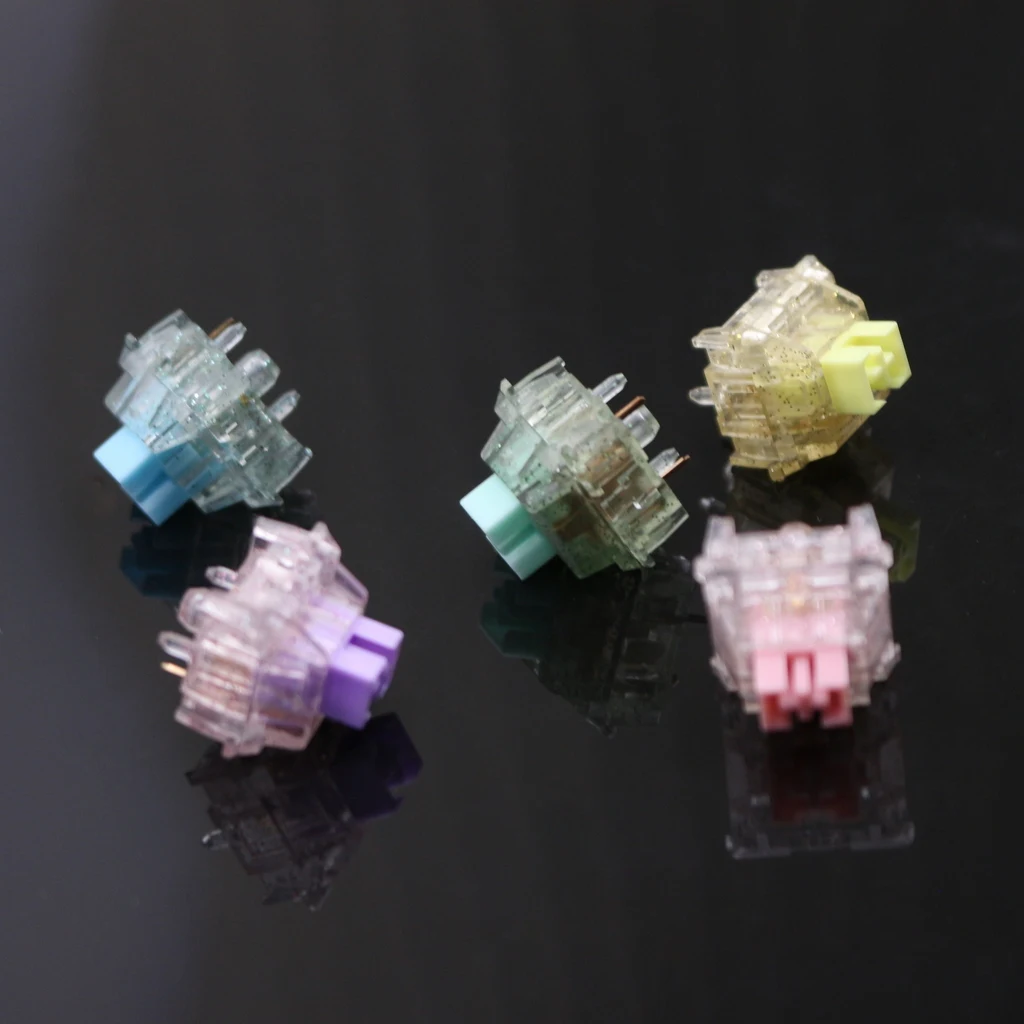Клавиатура Keyfirst Bling Switch с 5-контактным линейным помпоном для механической клавиатуры с подсветкой для мини-клавиатуры GK64 GK61 RK61 SK87, клавиатура на заказ