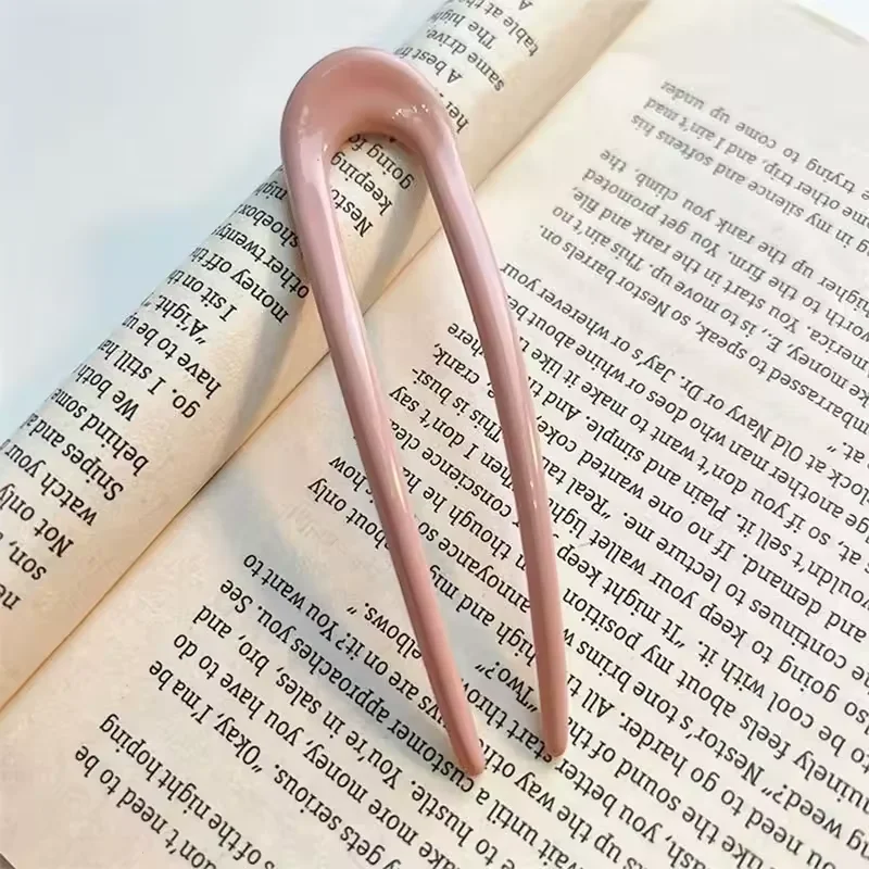 Mode Kopfbedeckungen Zubehör U-Form Haarstäbchen Gabel Haarnadel Elegante Frauen Metall Haarspange Pins Mädchen Haarnadeln Haarknoten Maker – Detail 8